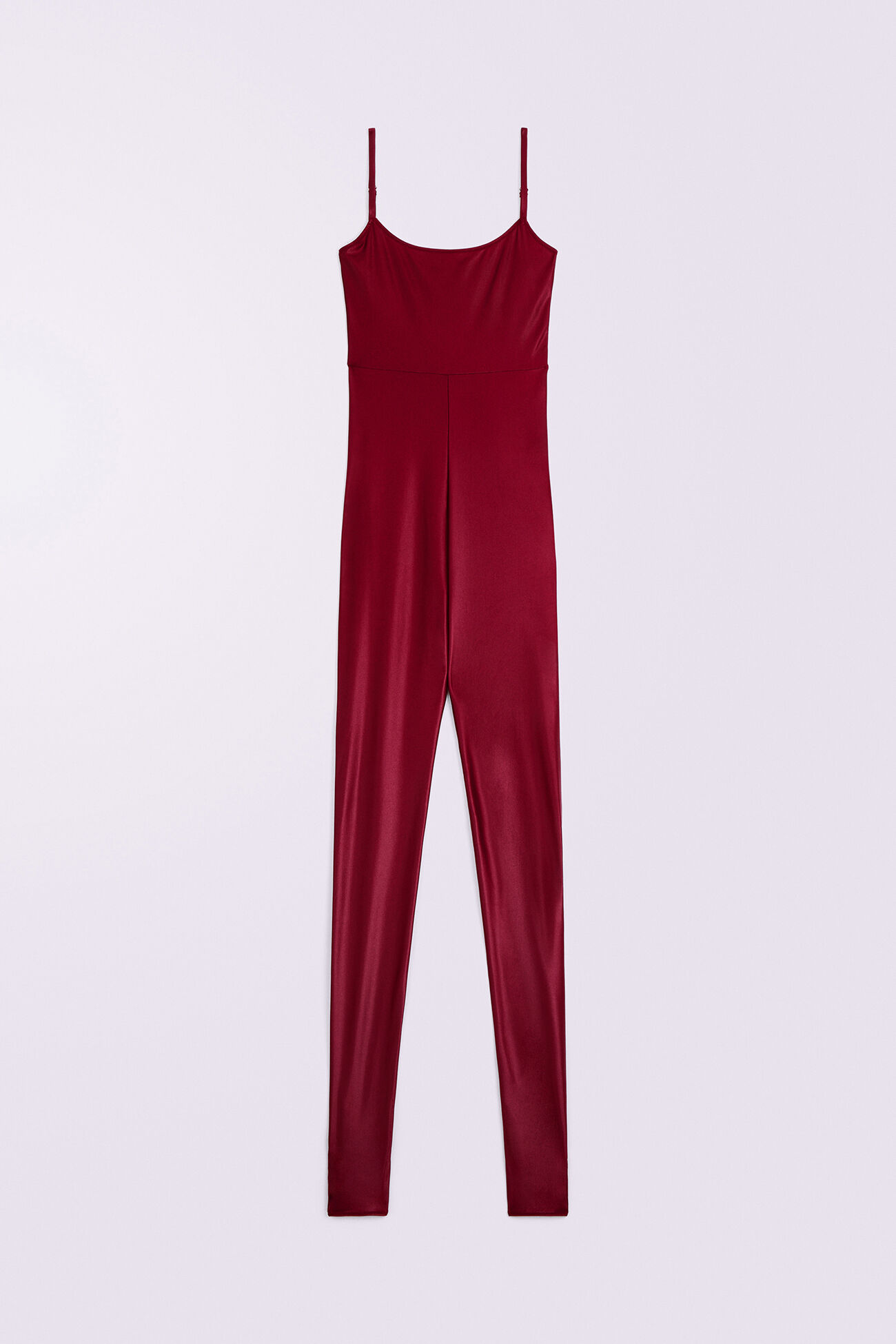 Semi-Footed Jumpsuit Red