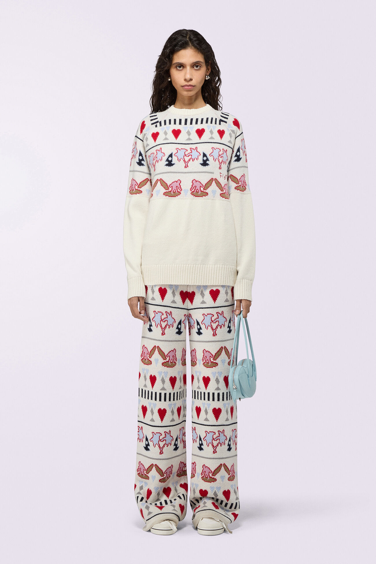 Tropical Fair Isle Jumper Cream