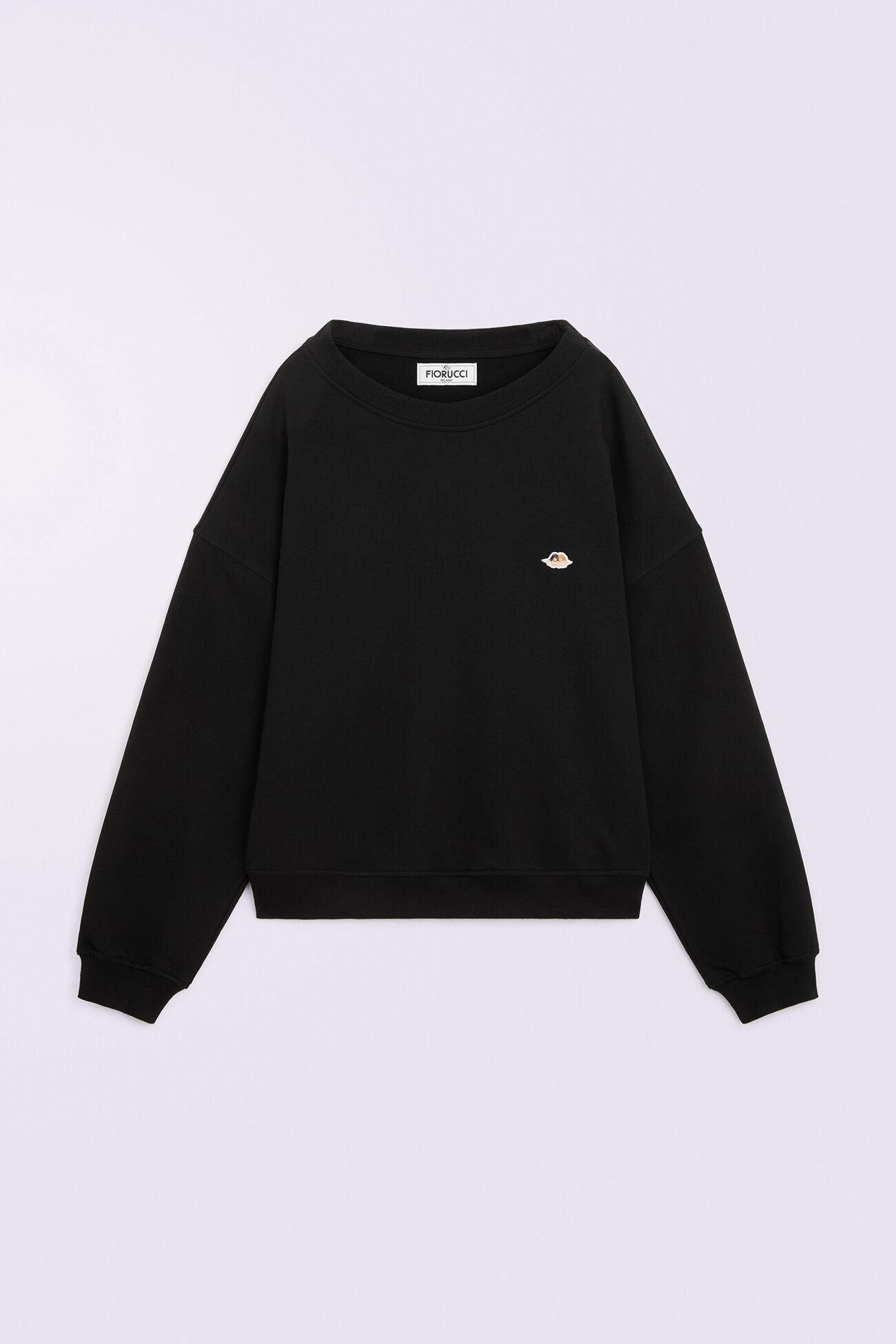 Unisex Angels Patch Sweatshirt Black