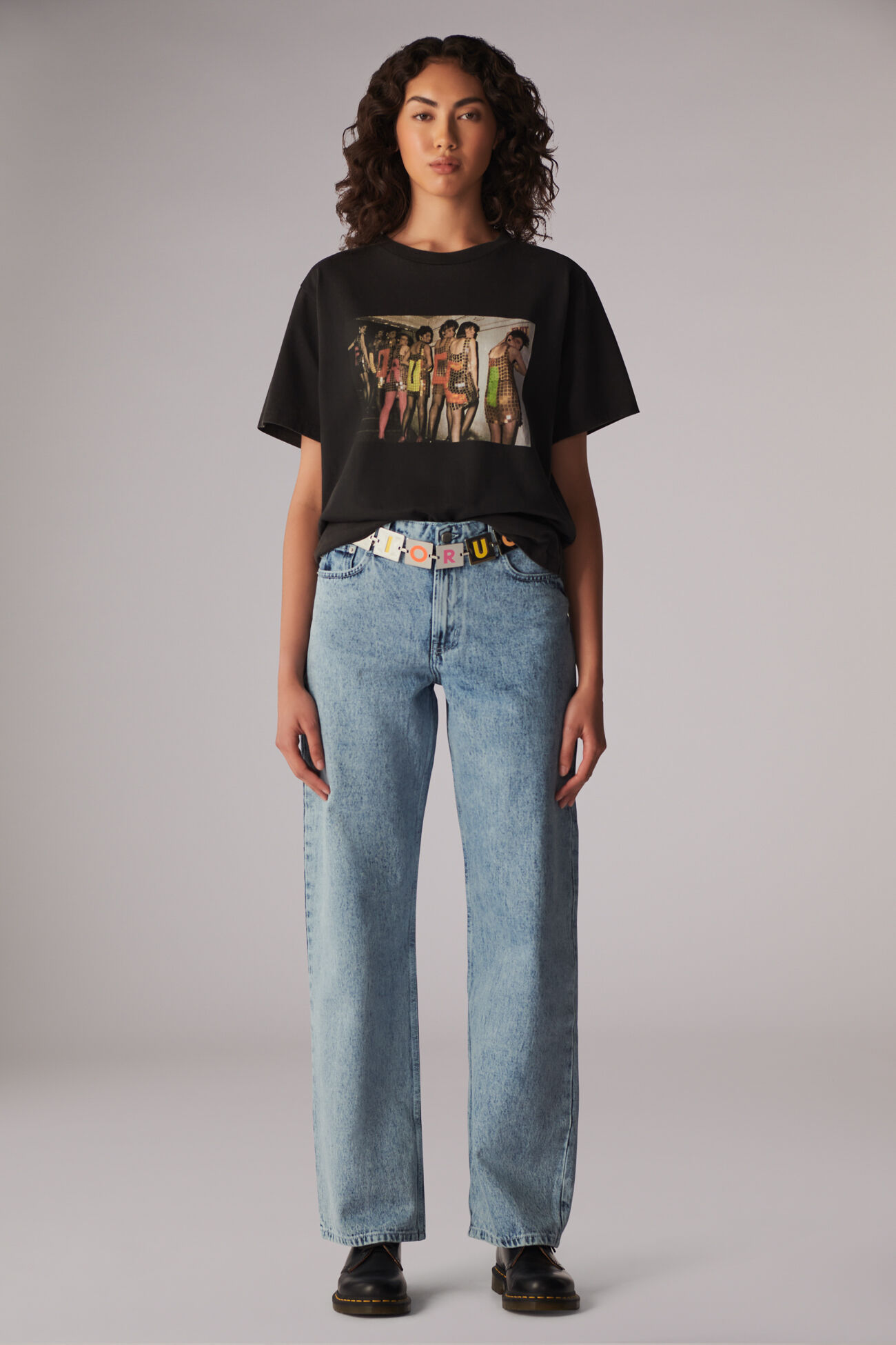 Logo Girls Graphic T-Shirt Black
