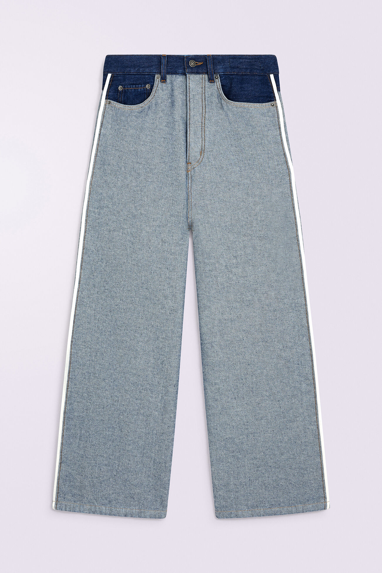 【COLOR iN ID】loose fit deep denim Fiorucci Official Online Store | Inside Out Baggy Jeans Deep
