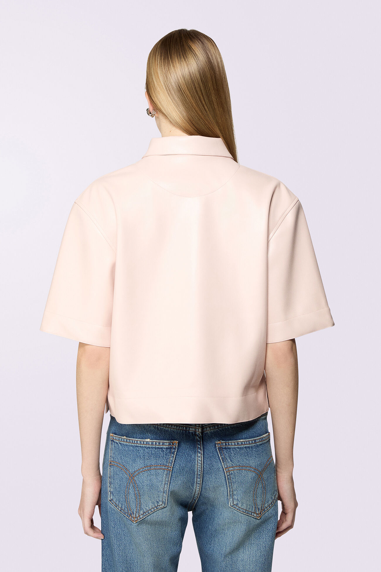 Angels Patch Polo Shirt Pink