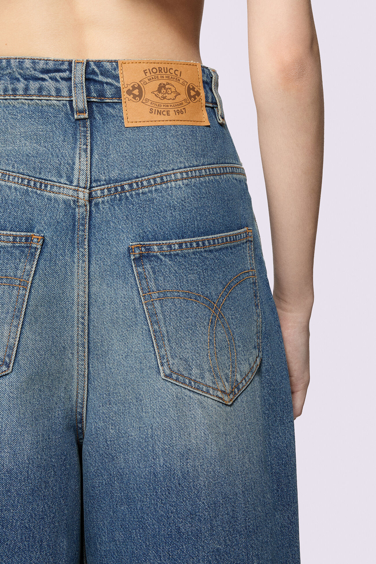 Denim Bermuda Shorts Mid Blue