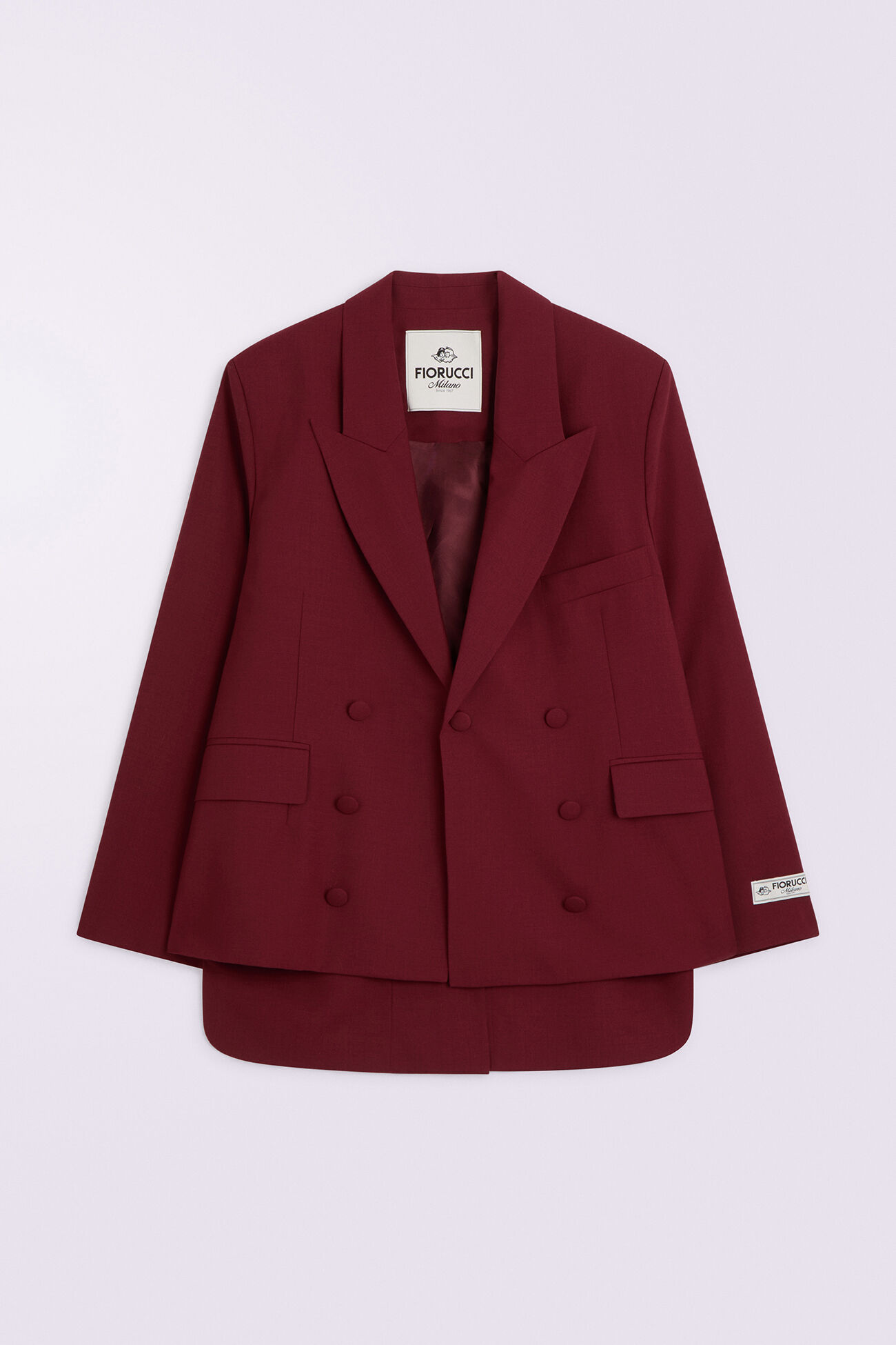 Double Breasted Blazer Red