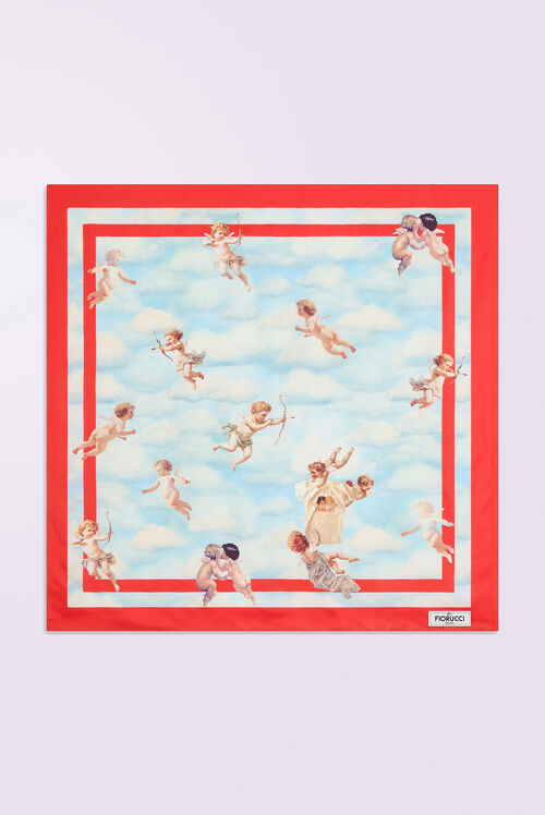 Beatitudo Print Scarf Blue