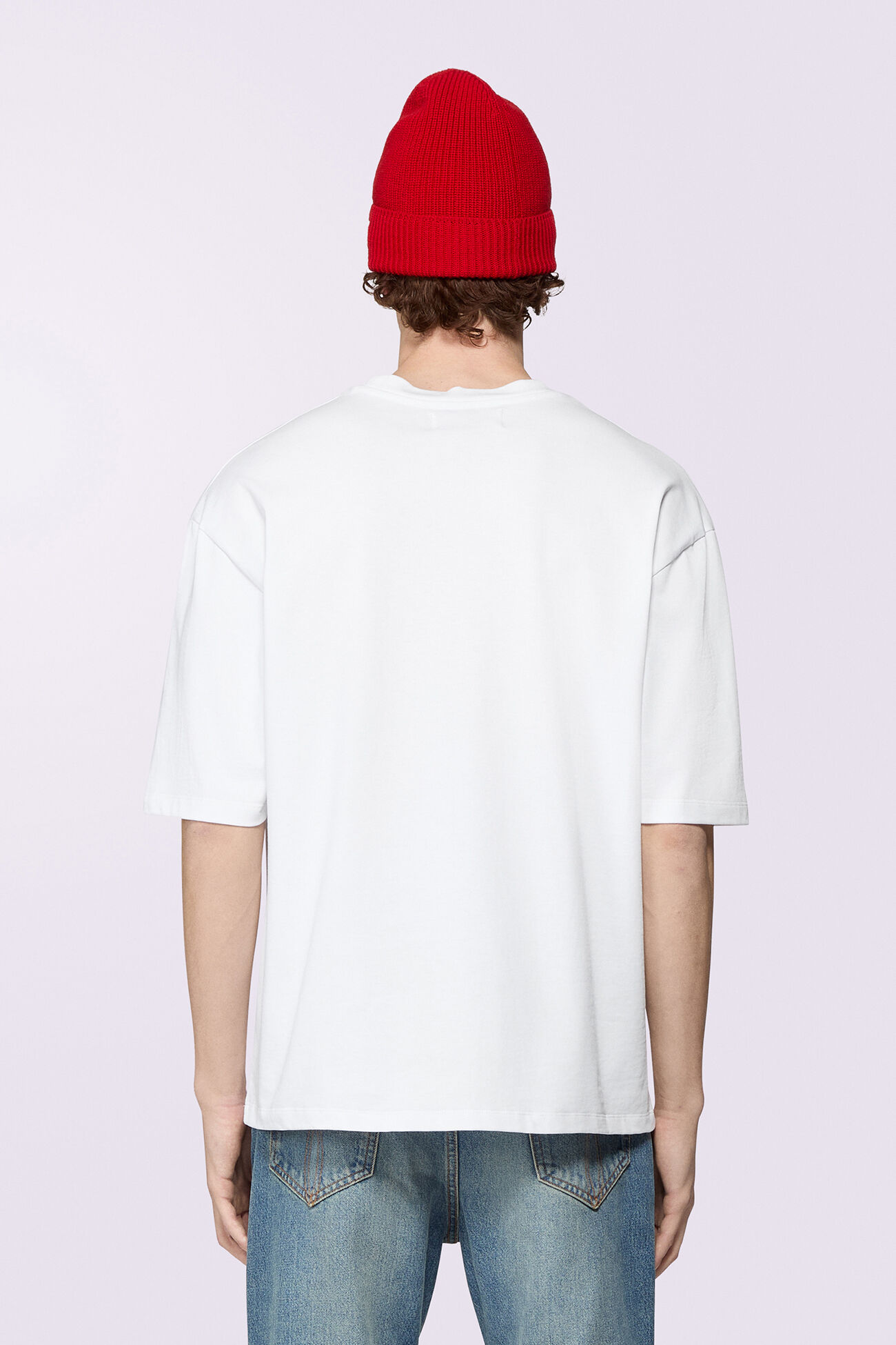 Skateboard Print T-Shirt White