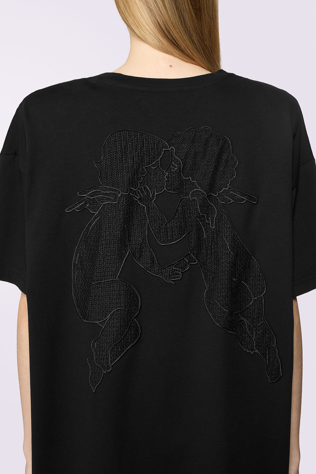 Kissing Angels Mini T-Dress Black