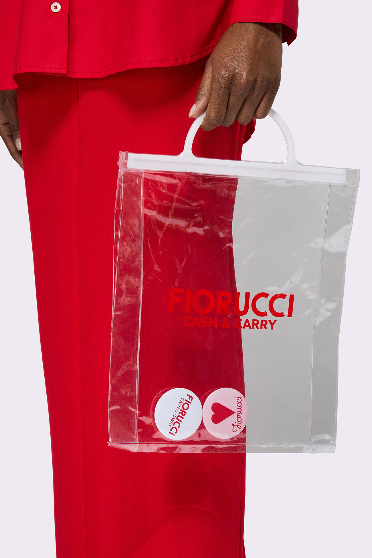 Recycled PVC Tote Bag Red