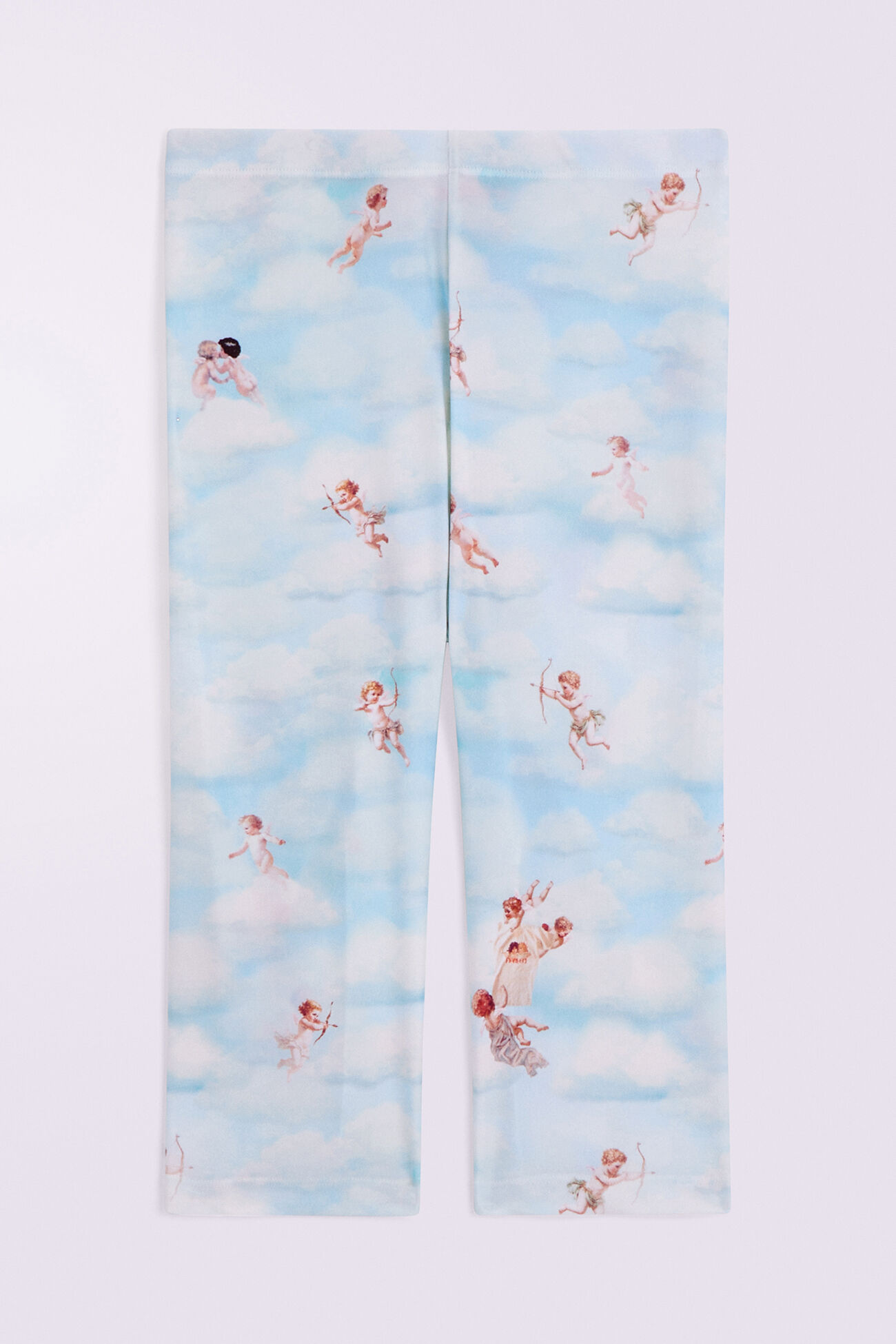 Beatitudo Print Biker Shorts Blue