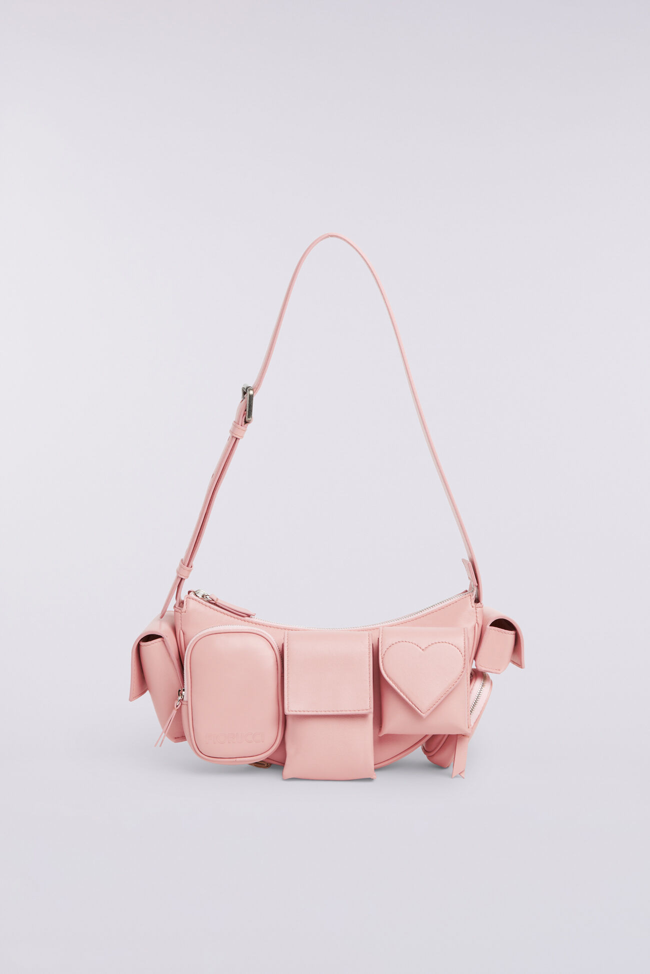 Super Pocket Leather Bag Pink