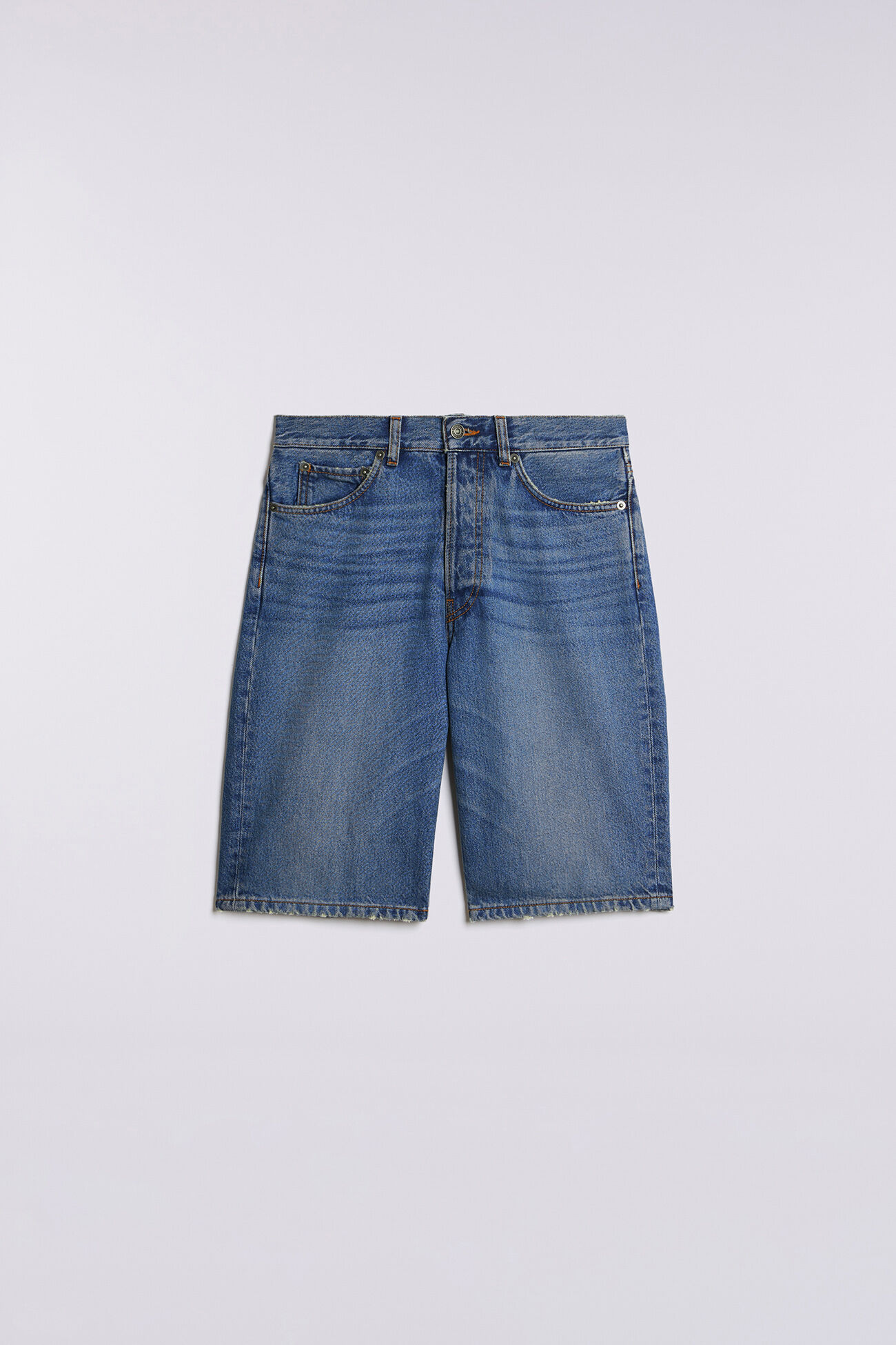 Denim Bermuda Shorts Mid Blue