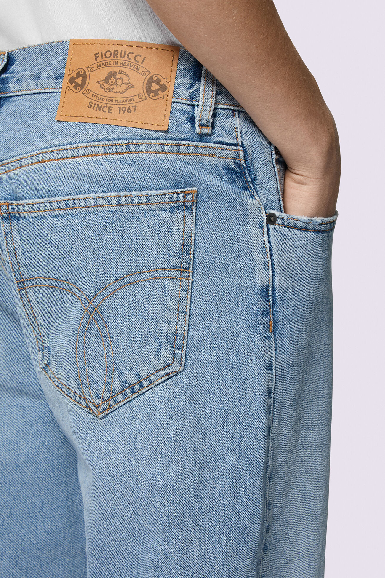 Wide Fit Jeans Light Blue