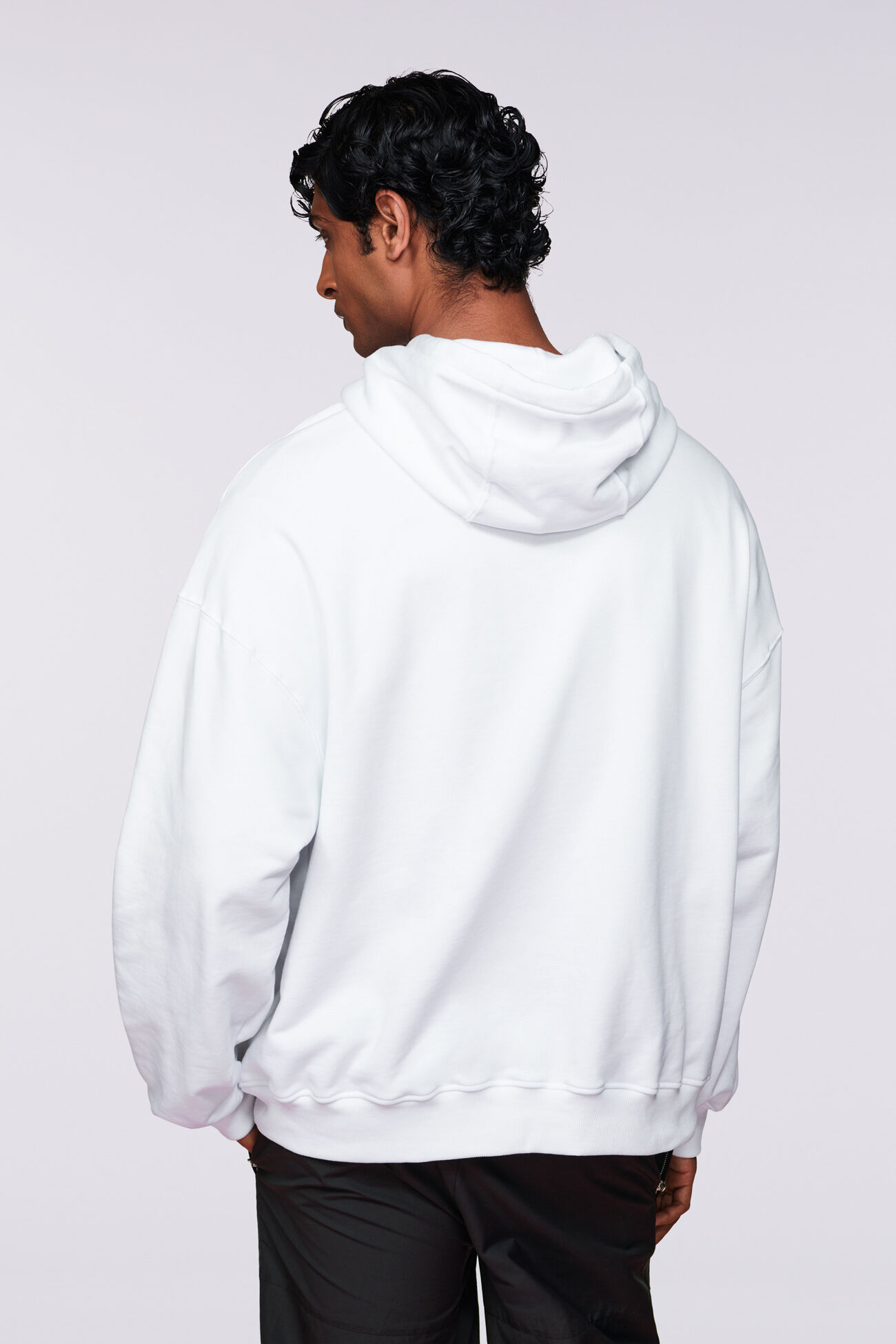 Unisex Melted Logo Hoodie White