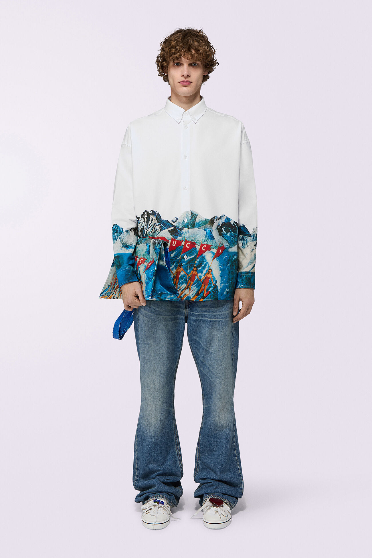 Winter Waterskiing Shirt White