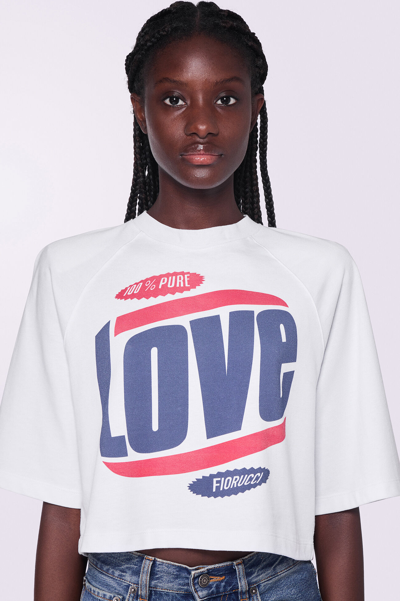 Love Graphic Crop T-Shirt White