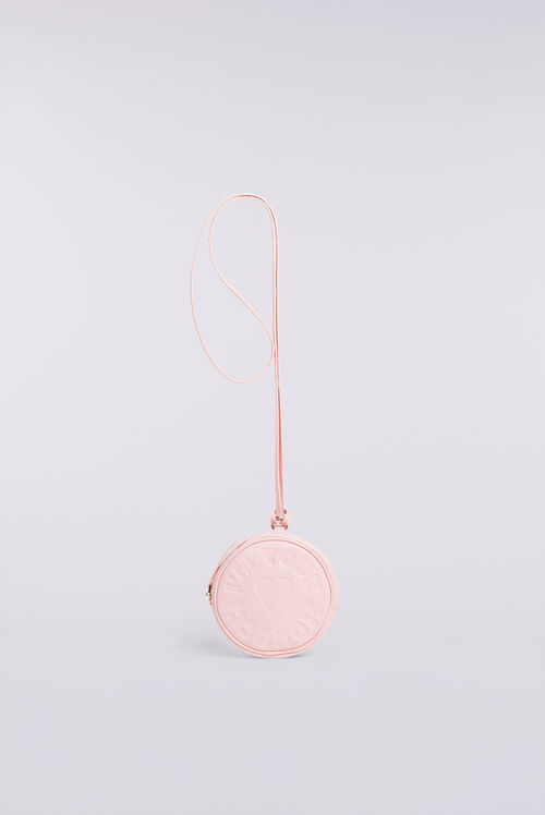 Circle of Love Leather Pouch Pink