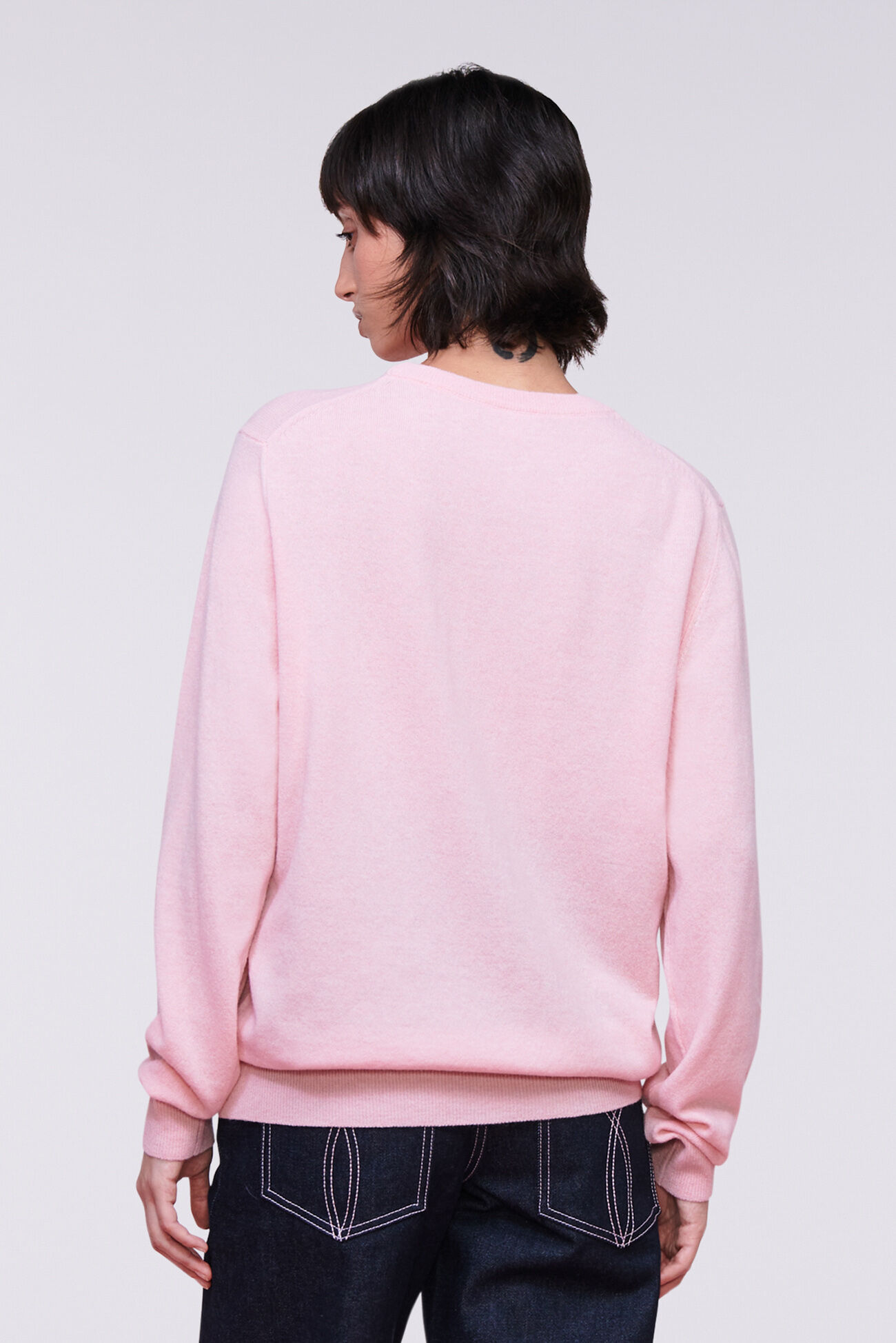 Angels Patch Knit Jumper Pink