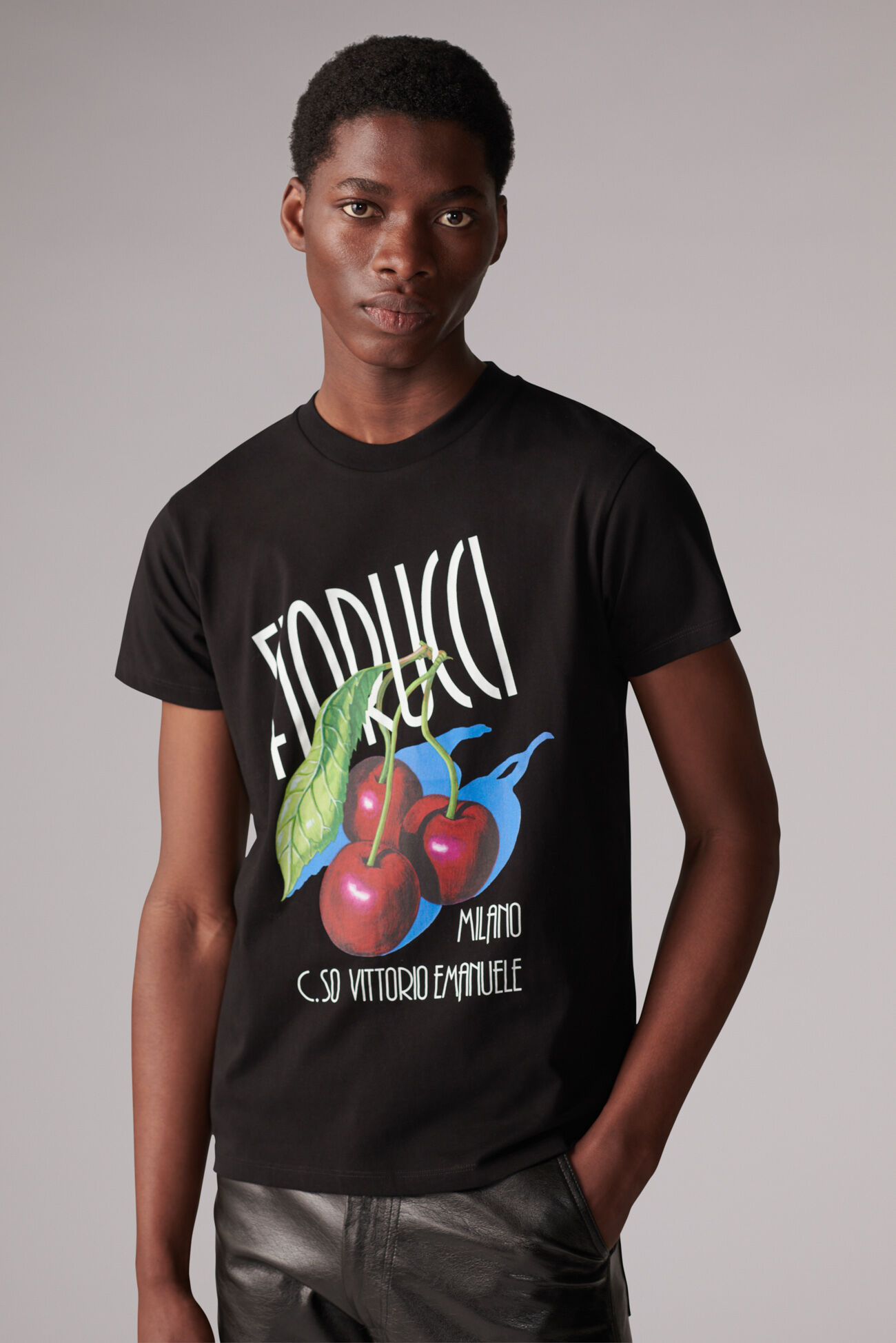 Cherry Logo T-Shirt Black