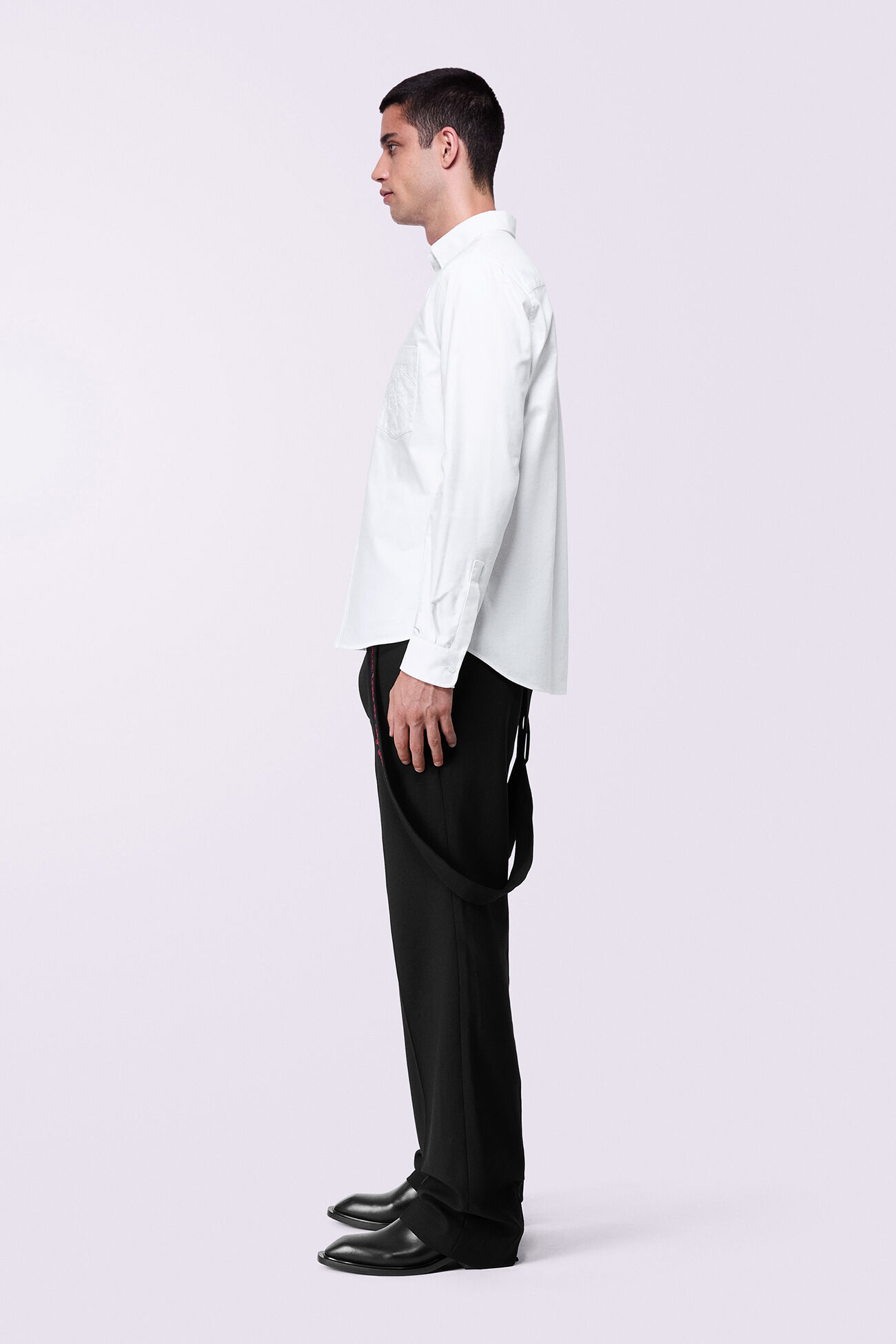Embroidered Trousers Black