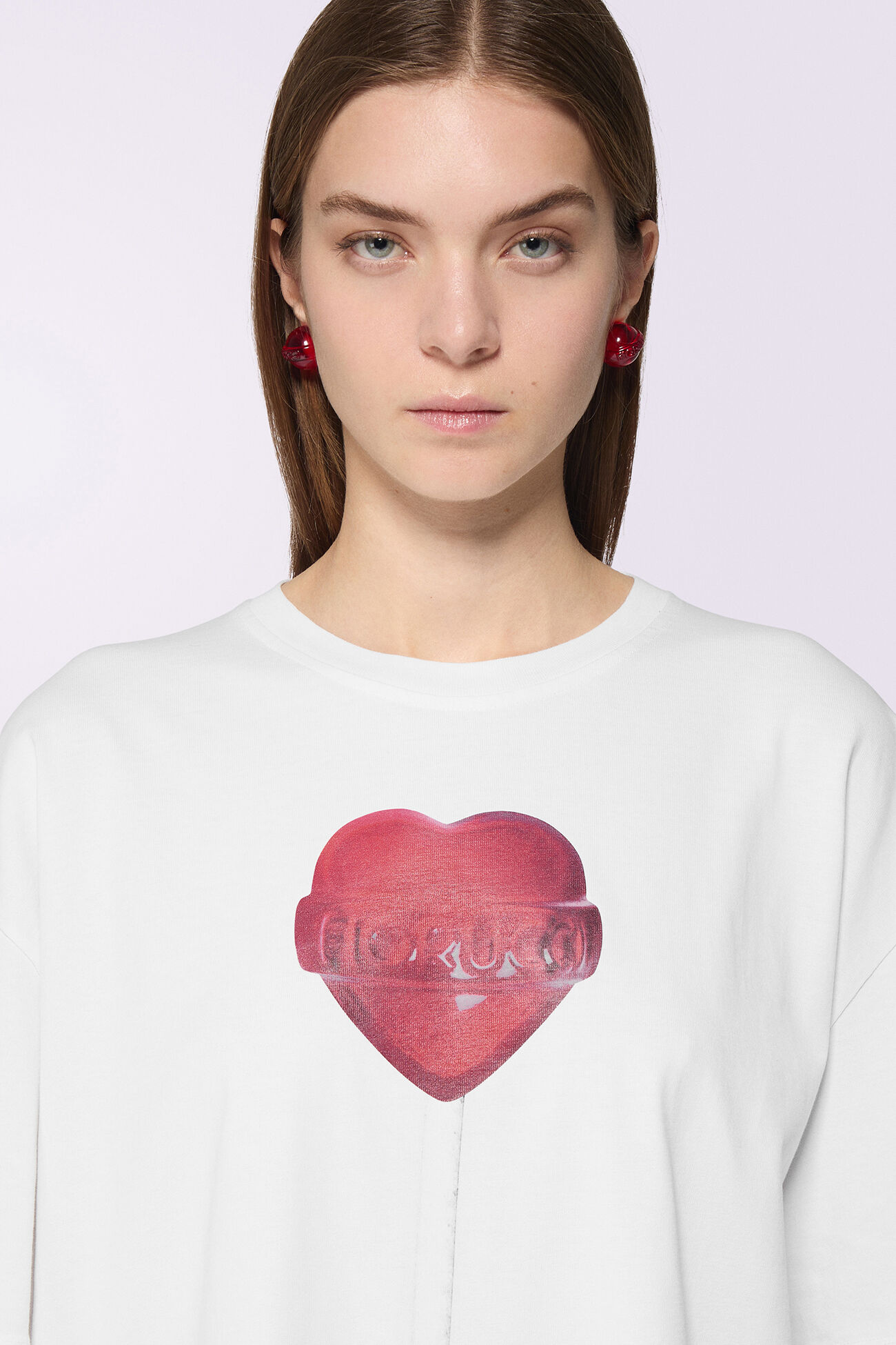 Unisex Heart Lollipop T-Shirt White