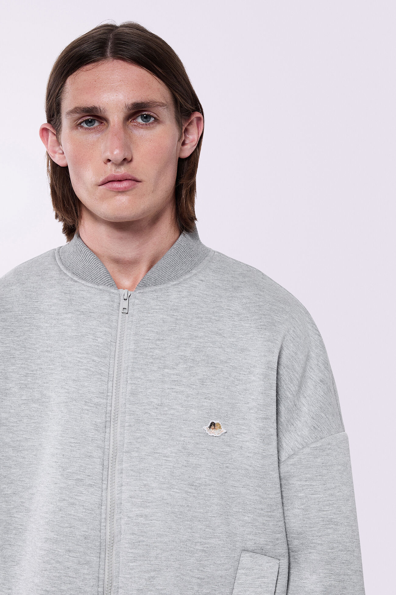Unisex Angels Neoprene Jacket Grey