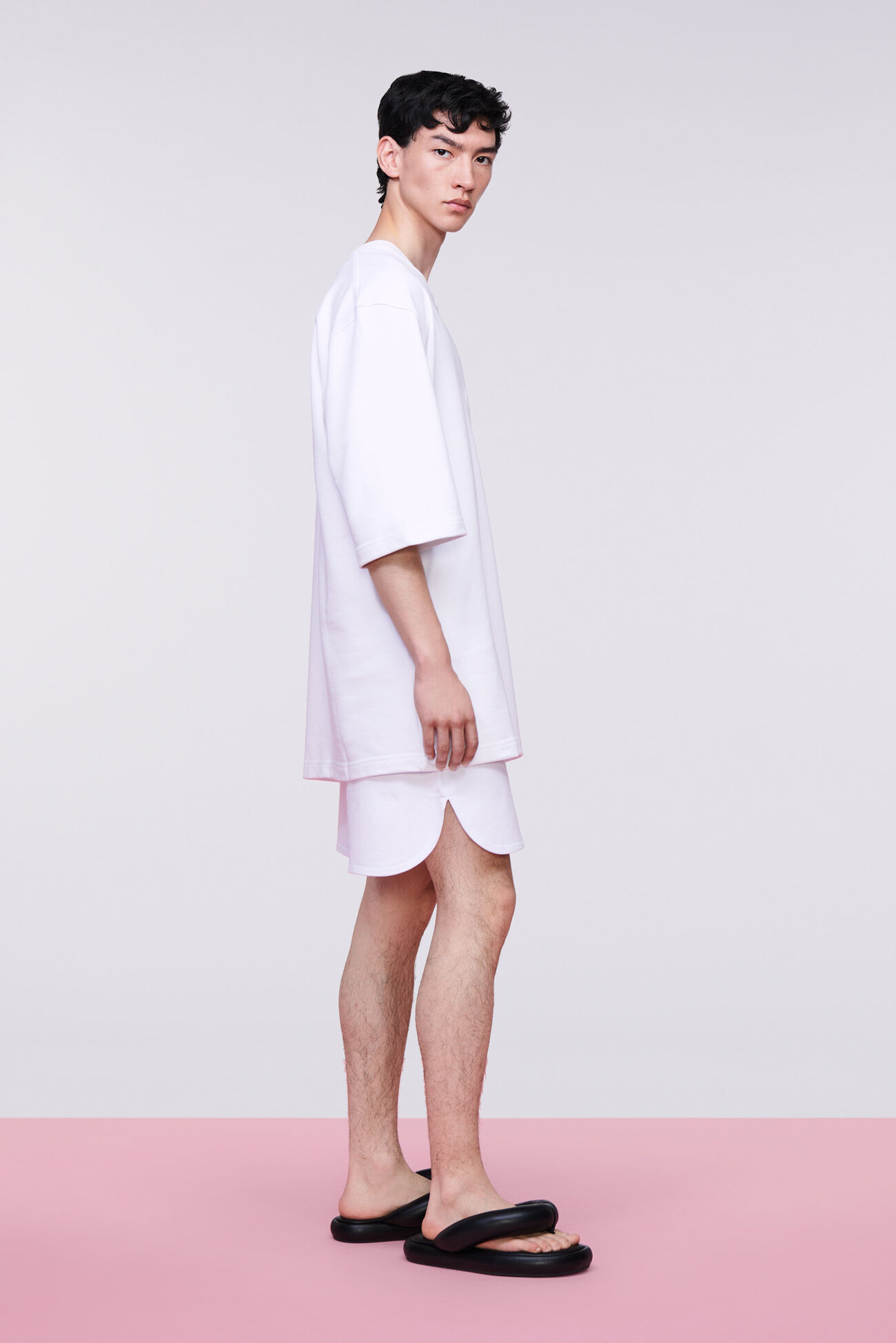 Unisex Embroidered Shorts White