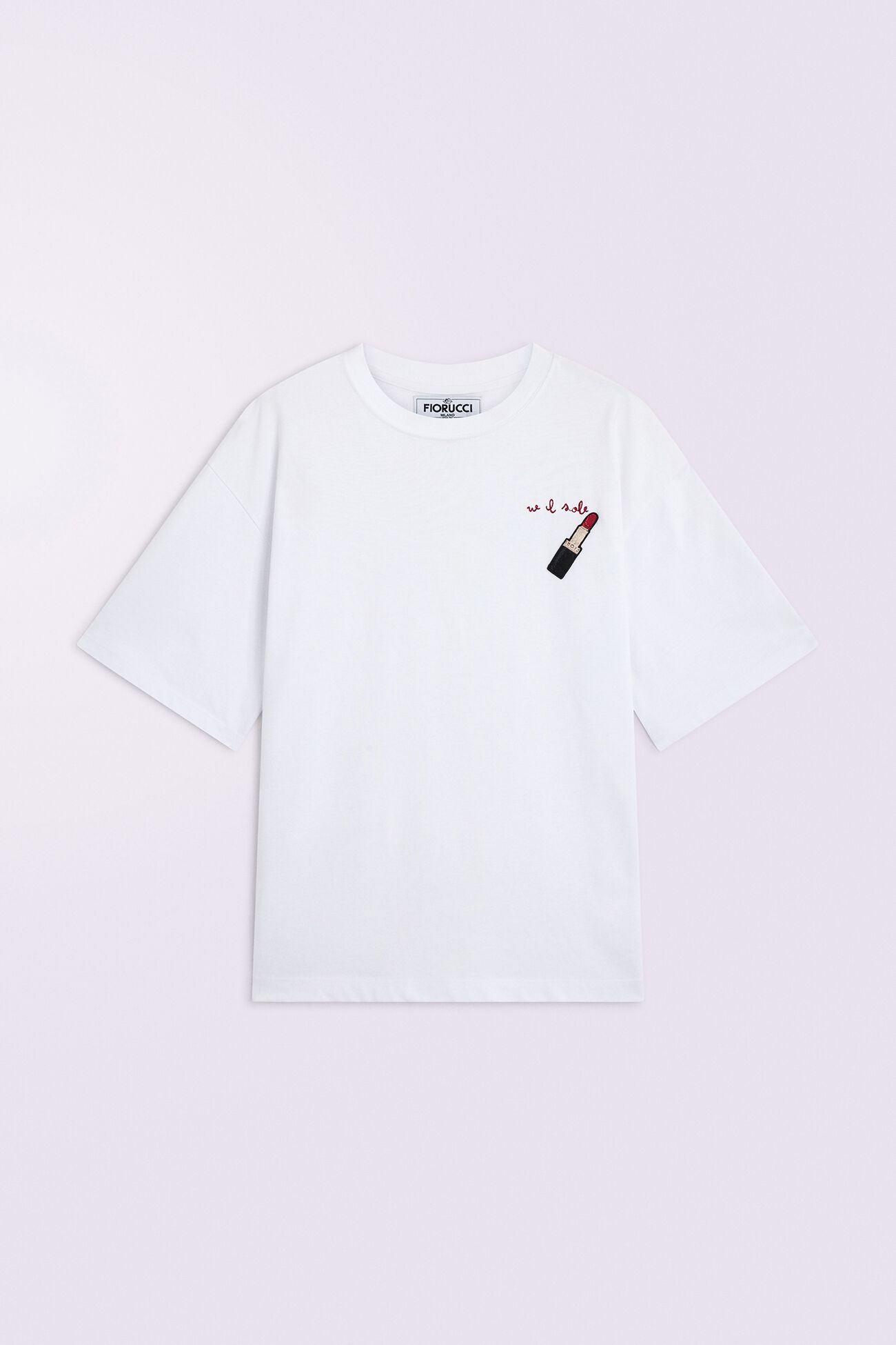 Lipstick Patch T-Shirt White