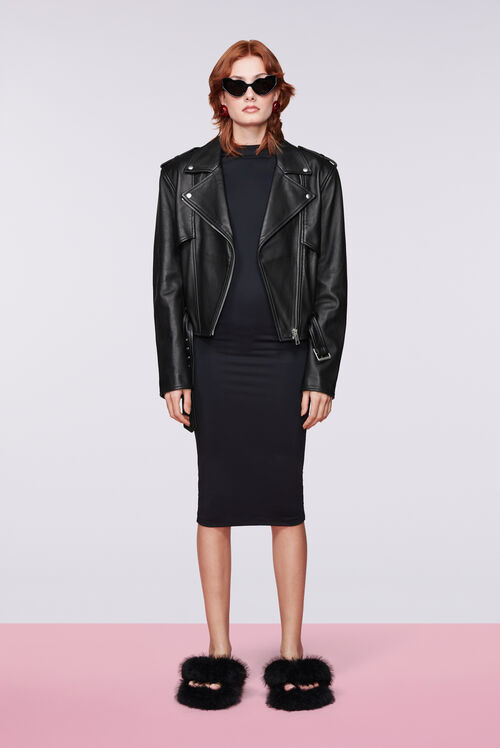 Leather Biker Jacket Black