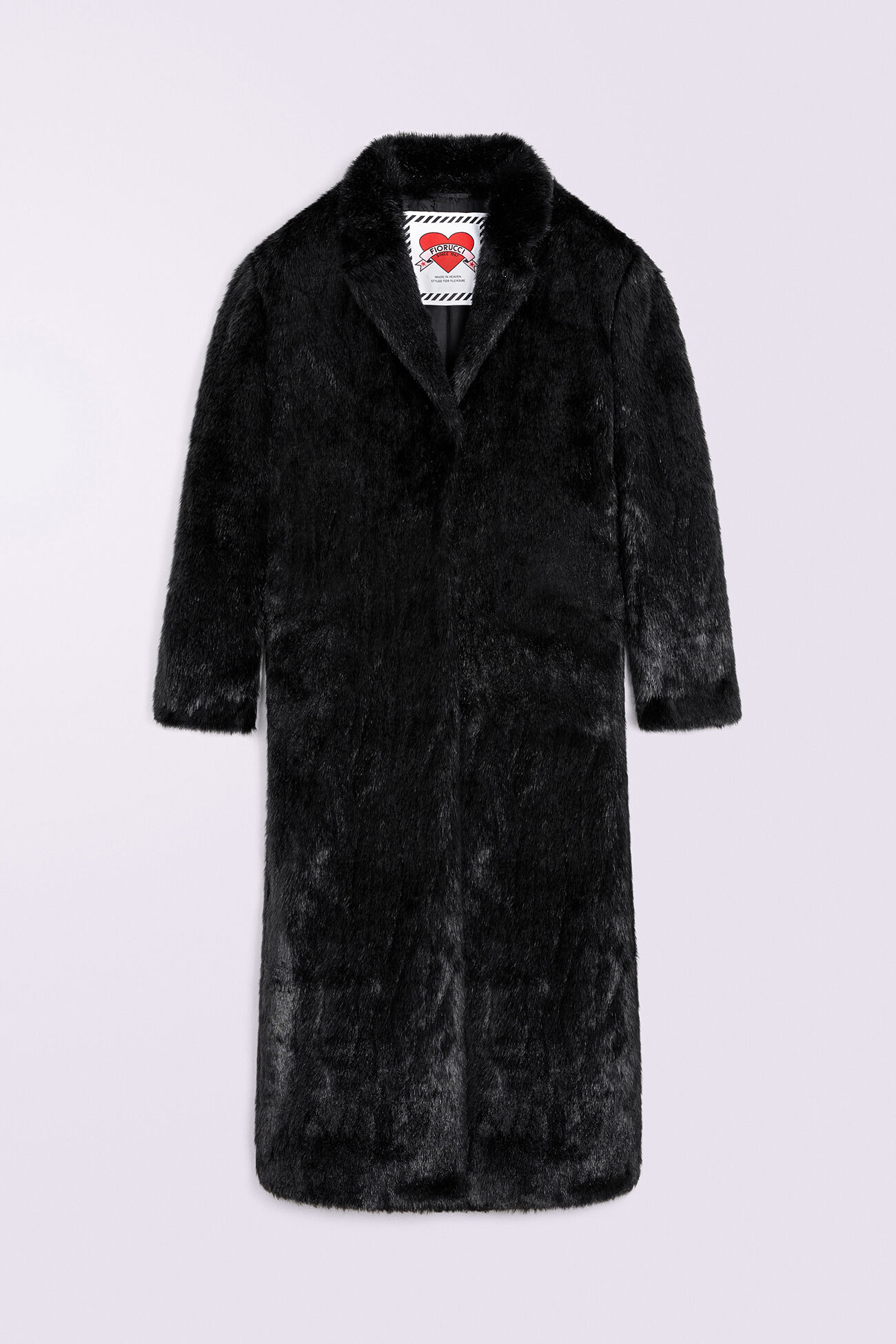 Faux Fur Coat Black