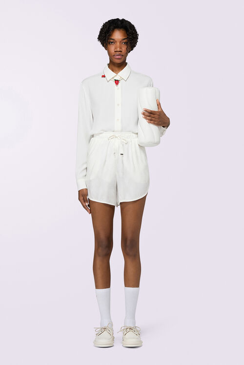 Kissing Angels Jacquard Shorts White