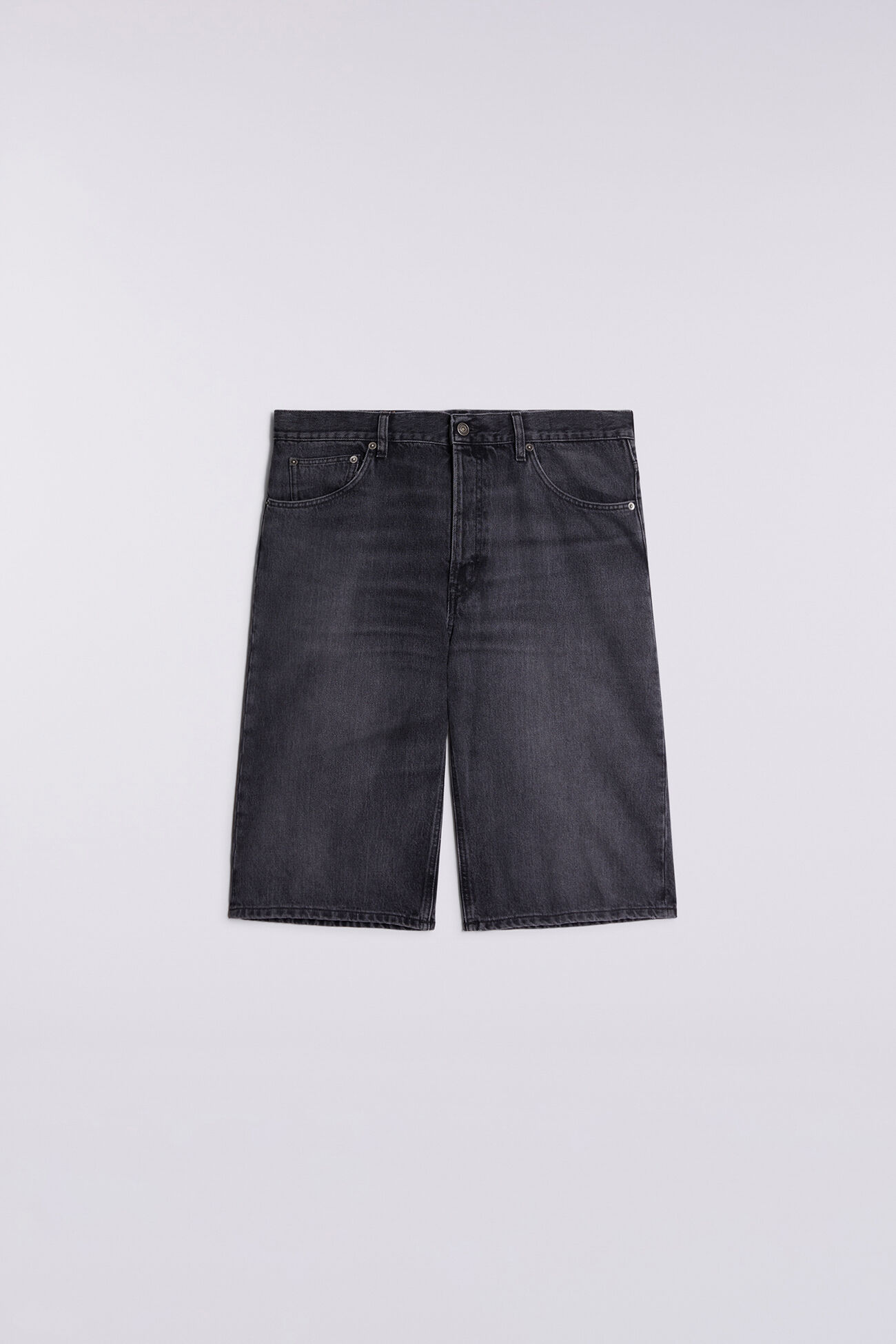 Denim Bermuda Shorts Black
