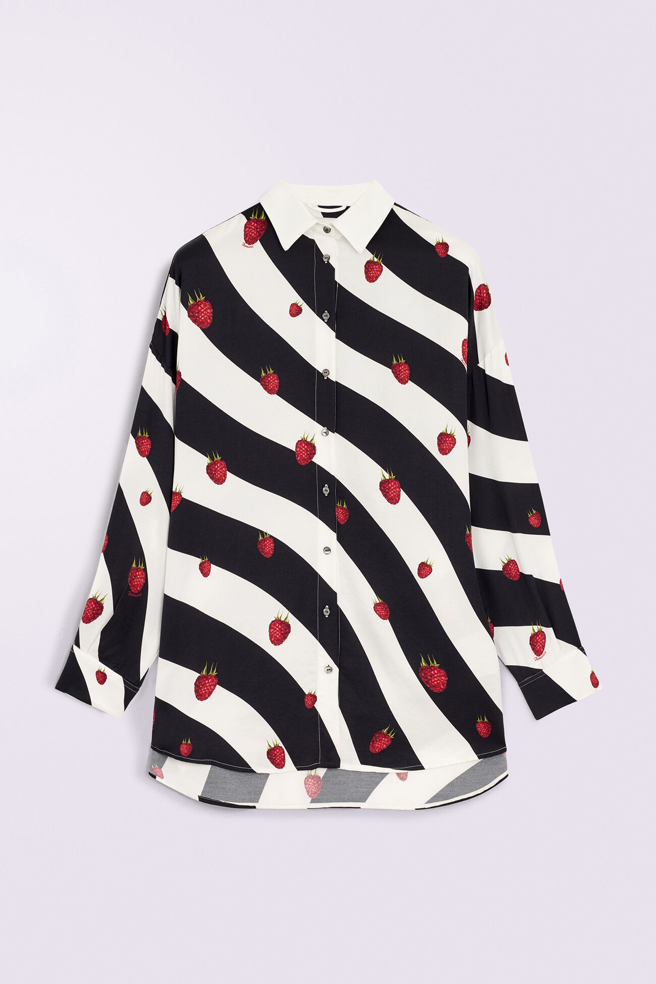 Raspberry Print Overshirt Multi