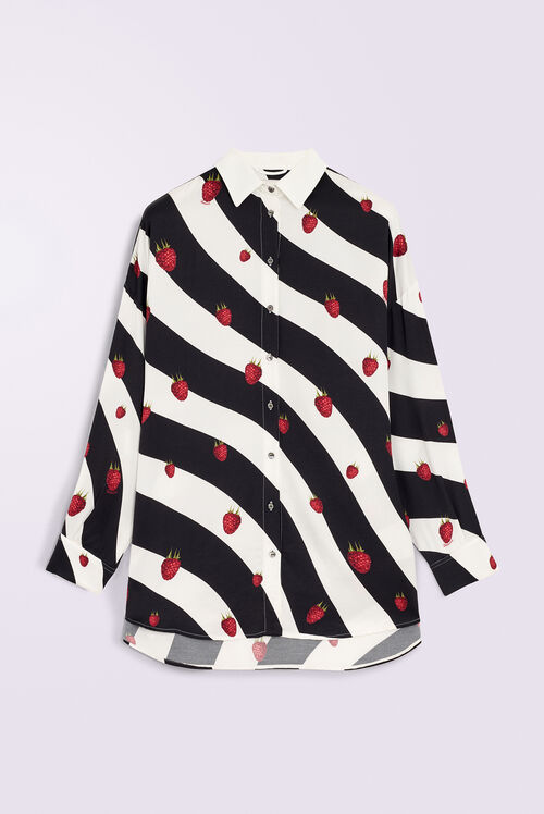 Raspberry Print Overshirt Multi