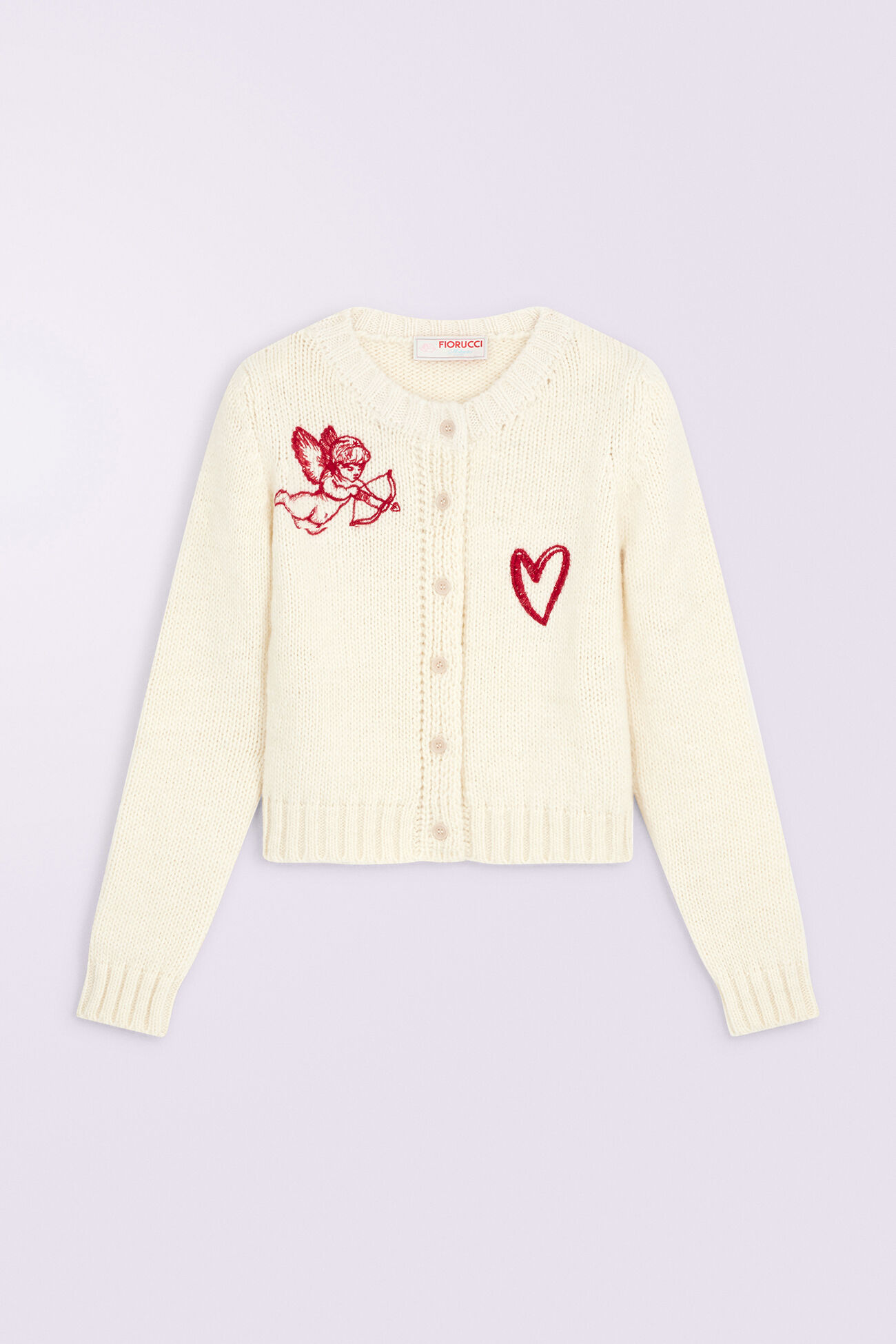 Cupid Knit Cardigan Cream