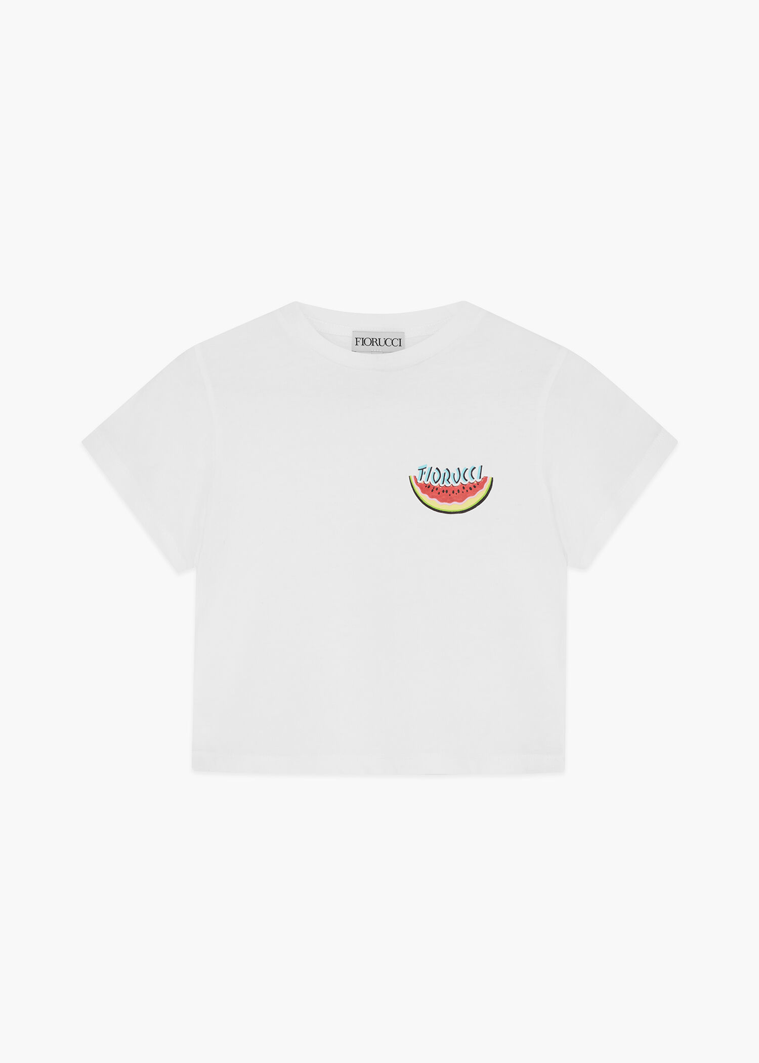 Watermelon Emblem Baby T-Shirt White
