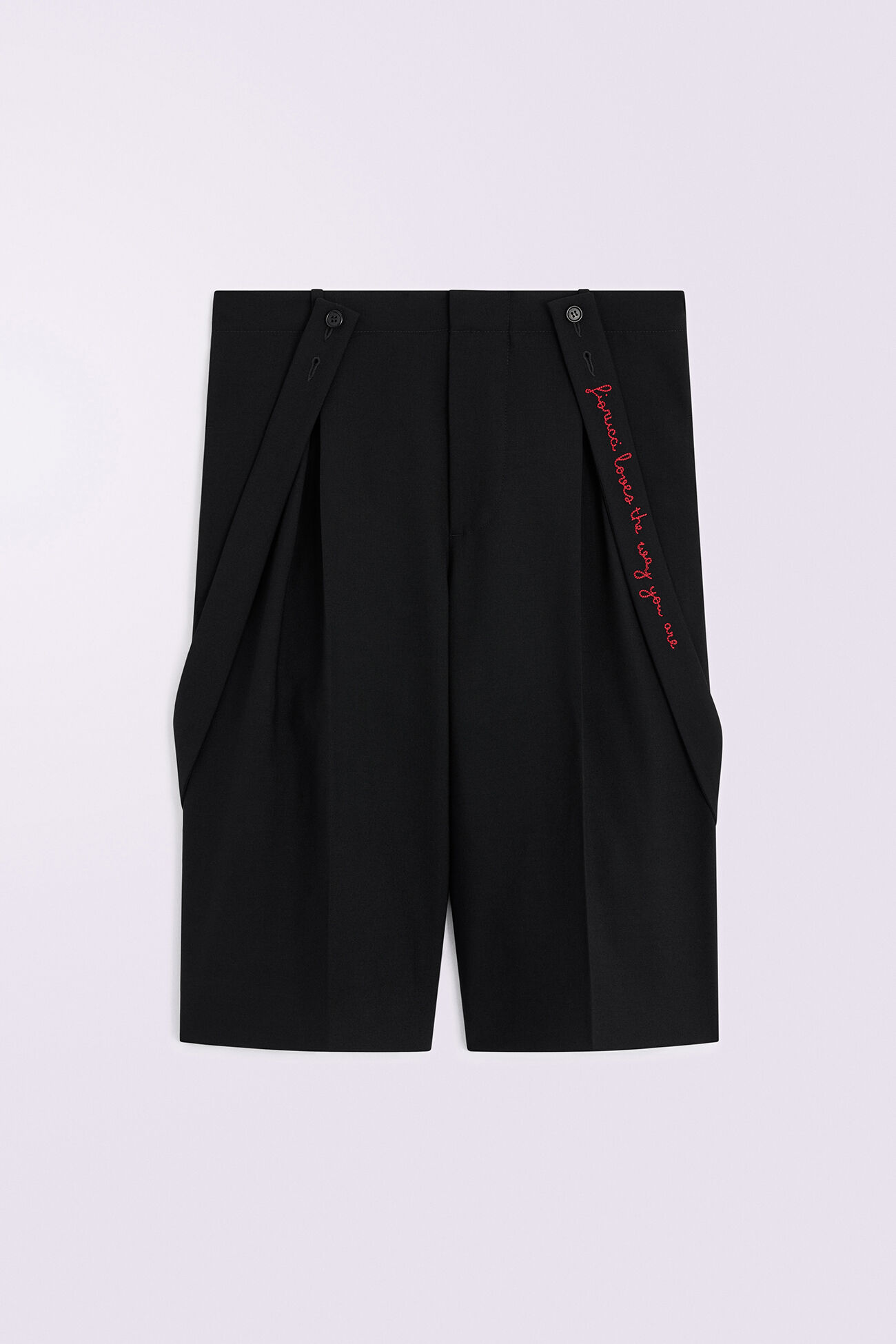 Embroidered Shorts Black