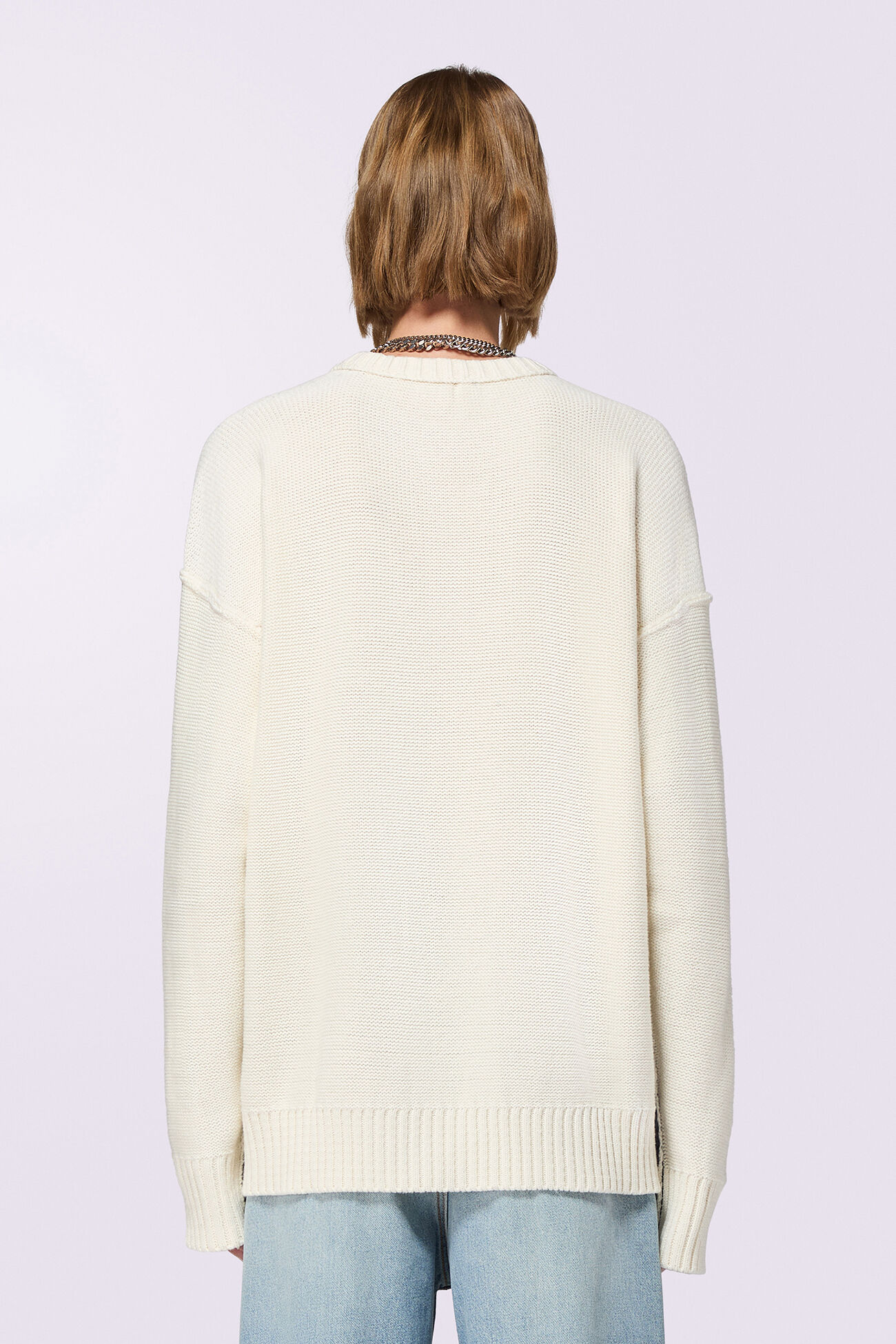 Embroidered Knit Jumper Navy