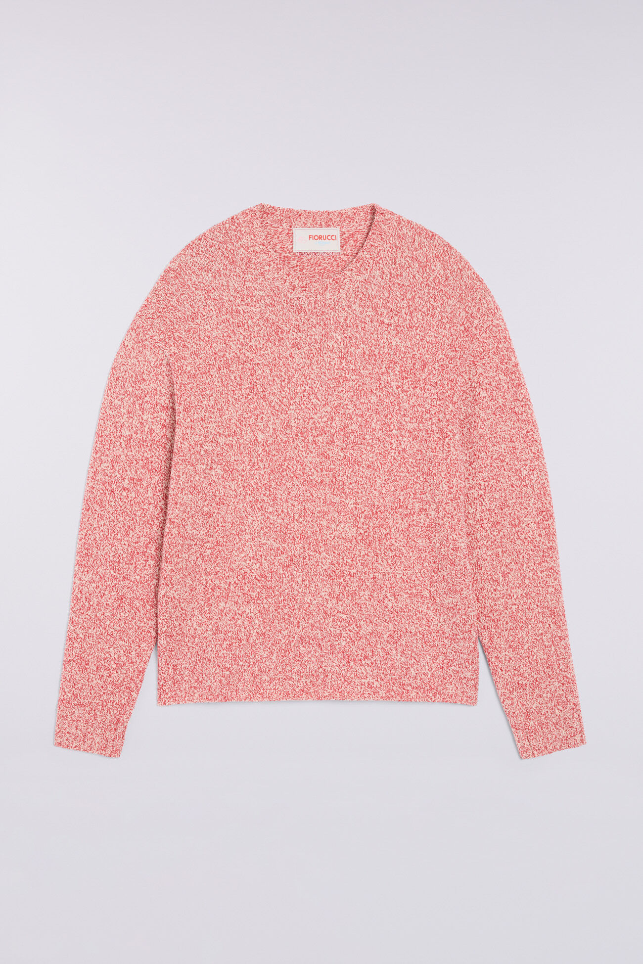 Melange Knit Jumper Red