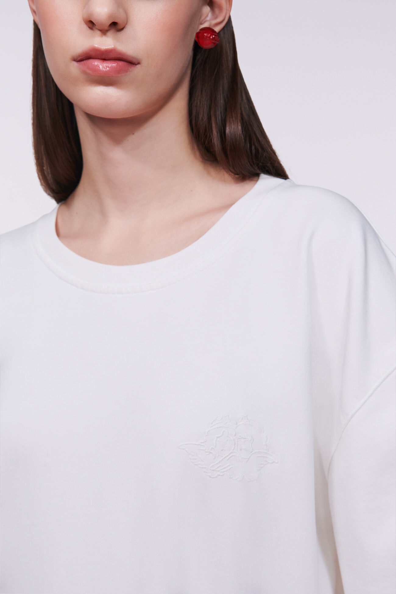 Unisex Angels Oversized Sweatshirt White