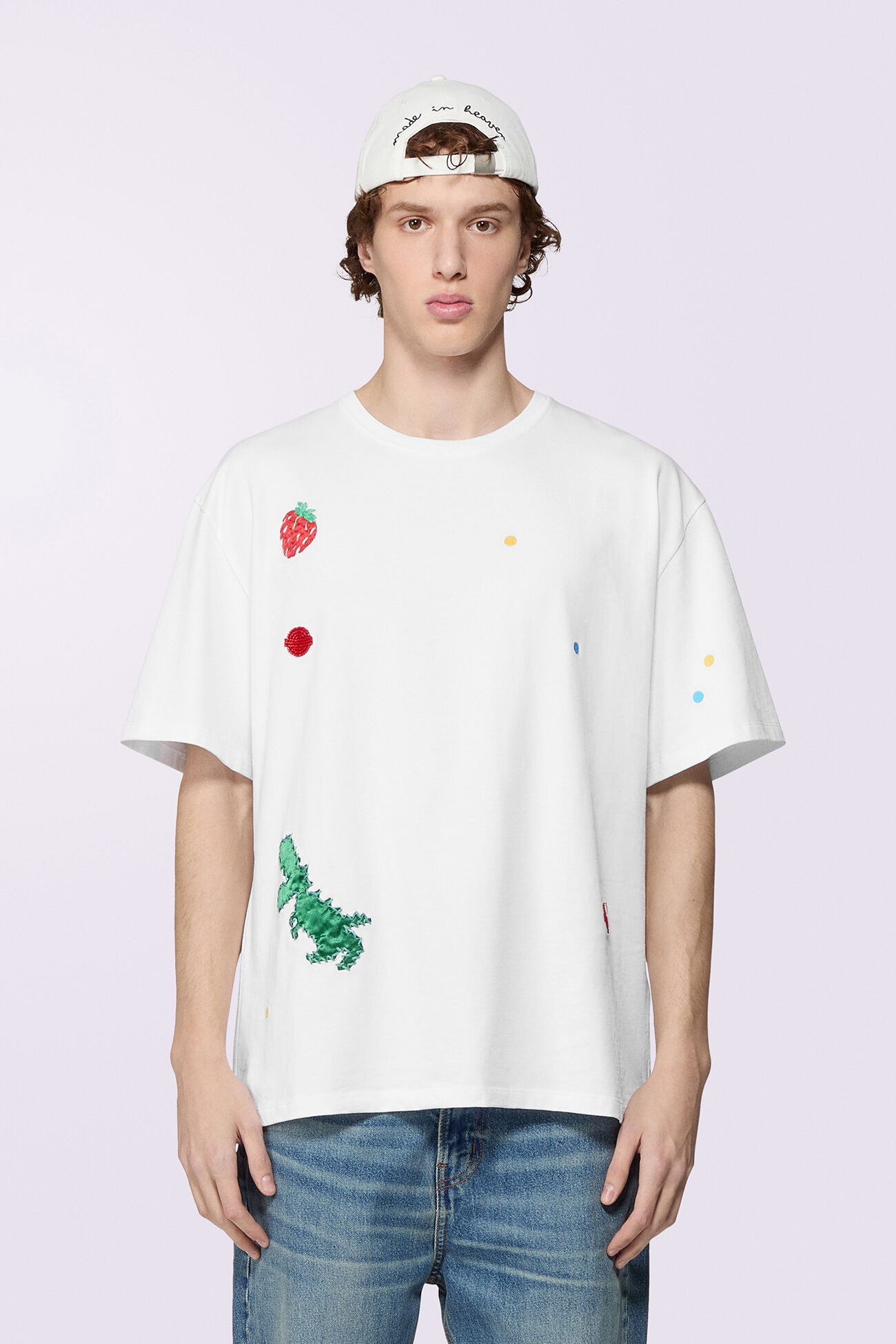Unisex Dinosaur T-Shirt White