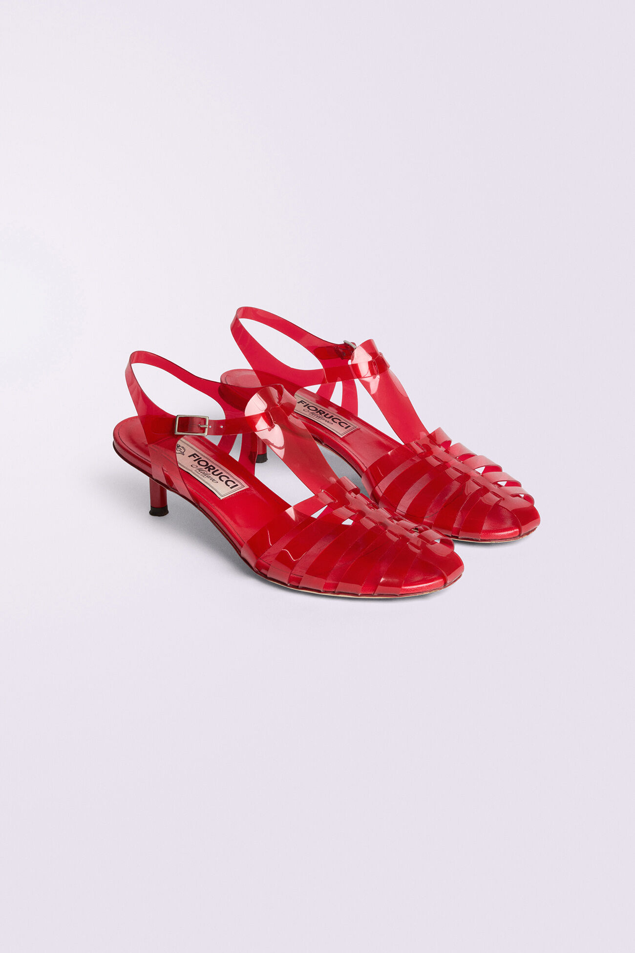 Jelly Kitten Heels Red