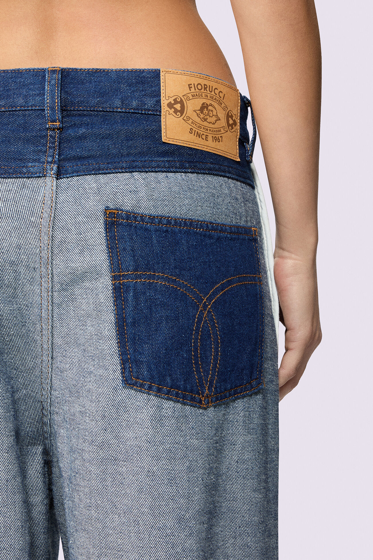 デニム・ジーパン FIORUCCI FW25 Fiorucci Jeans (U02SPDJE075DN03 DN02) Fiorucci Official Online Store | Inside Out Baggy Jeans Deep