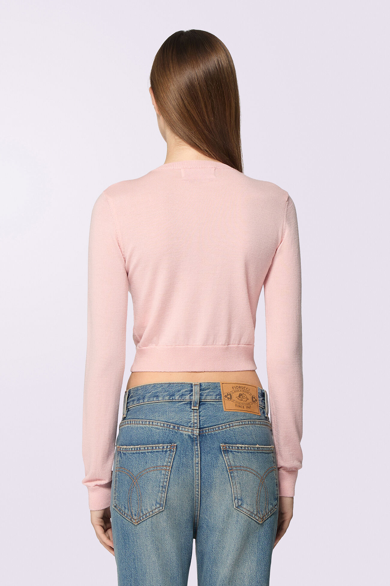 Angels Patch Knit Jumper Pink